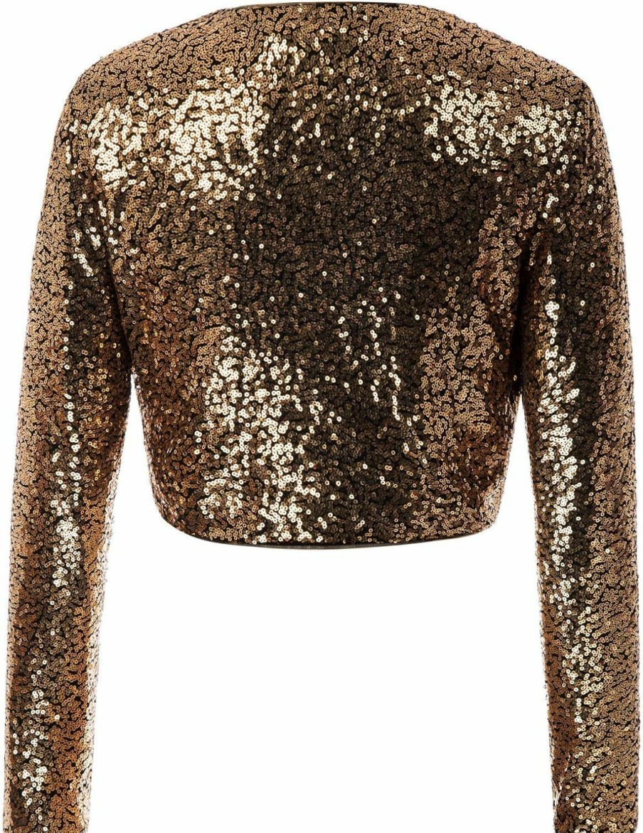 Hot Belle Poque Belle Poque Women'S Sequin Jacket Long Sleeve Open Front Glitter Cropped Blazer Bolero Shrug S-Xxl