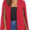 Wholesale GAMISOTE Gamisote Womens Cape Blazer Split Sleeve Open Front Casual Jacket Coat Workwear