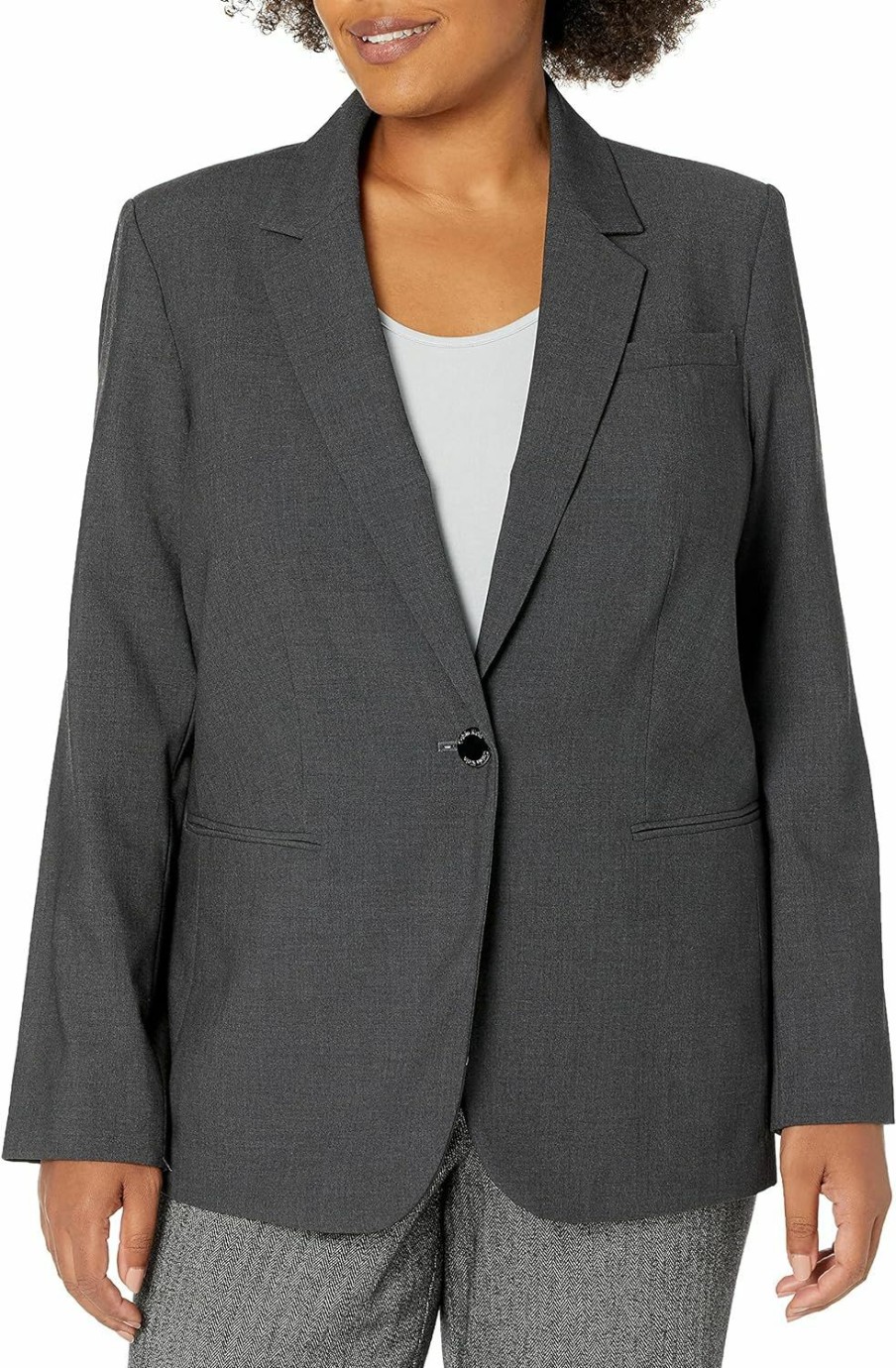 Clearance Calvin Klein Calvin Klein Women'S 1 Button Flap Pocket Jacket