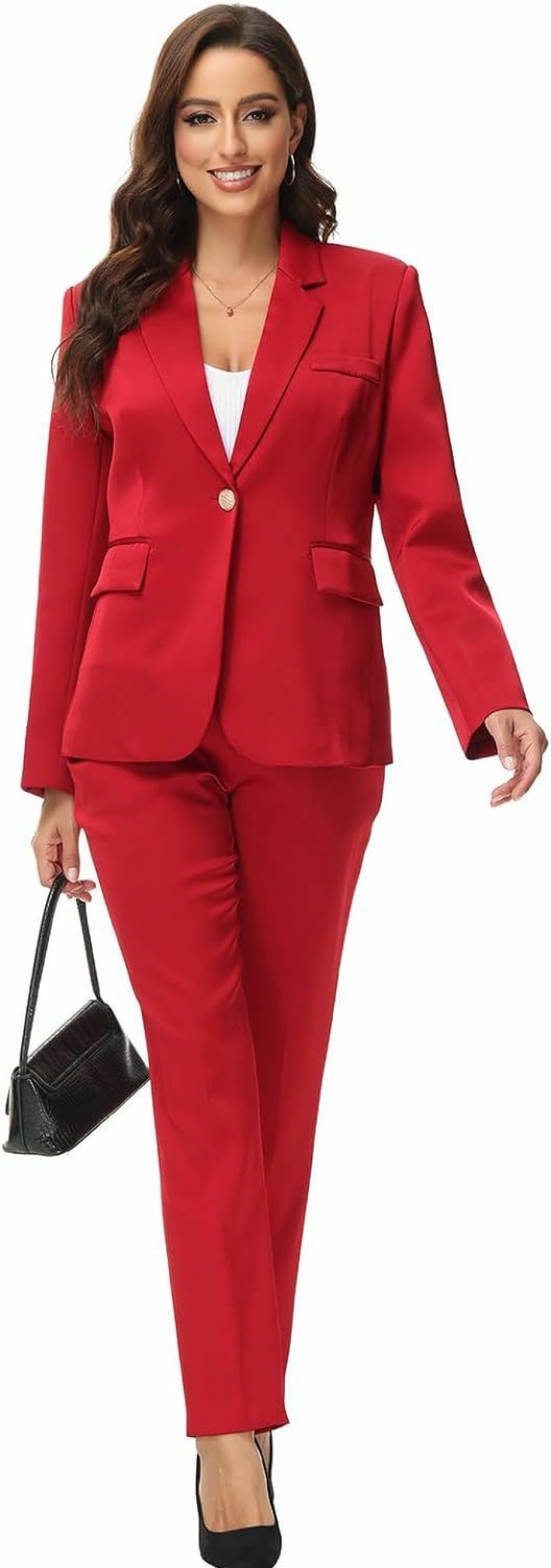 Online MODFUL Modful Women Business Clothes Pant Suits Professional Office 2 Piece Suits