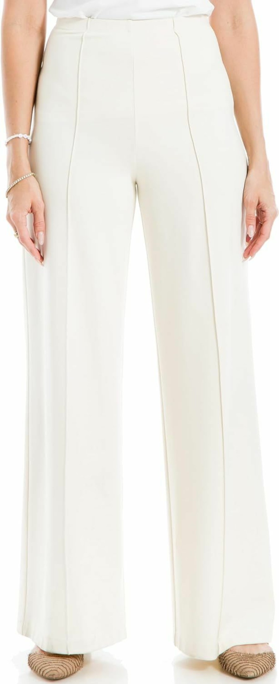 Best Max Studio Max Studio Women'S High Waist Wide Leg Ponte Pant