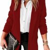 Clearance Langwyqu Langwyqu Women'S 2023 Fall Casual Blazers Long Sleeve Open Front Blazers Work Office Jacket Blazer