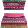 Online Verdusa Verdusa Women'S 2 Piece Outfit Striped Crop Cami Top And Mini Bodycon Skirt Sets