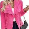 Hot utcoco Utcoco Women Casual Lightweight Cropped Blazer Jacket Lapel Long Sleeve Open Front Suit Jacket