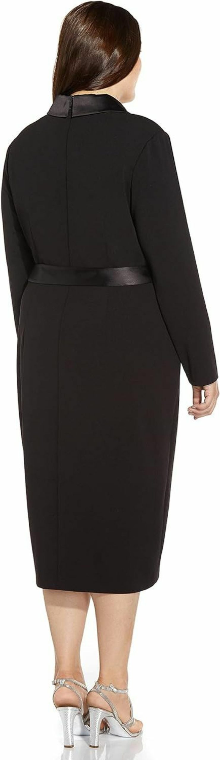 Hot Adrianna Papell Adrianna Papell Women'S Knit Crepe Tuxedo Wrap Dress