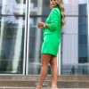 Wholesale The Drop The Drop Women'S Brighter Green Double Breast Blazer By @Kerrently