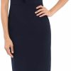 Wholesale Maggy London Maggy London Women'S Midi Short Sleeve Sheath With Neck Tie Career Office Work Wear