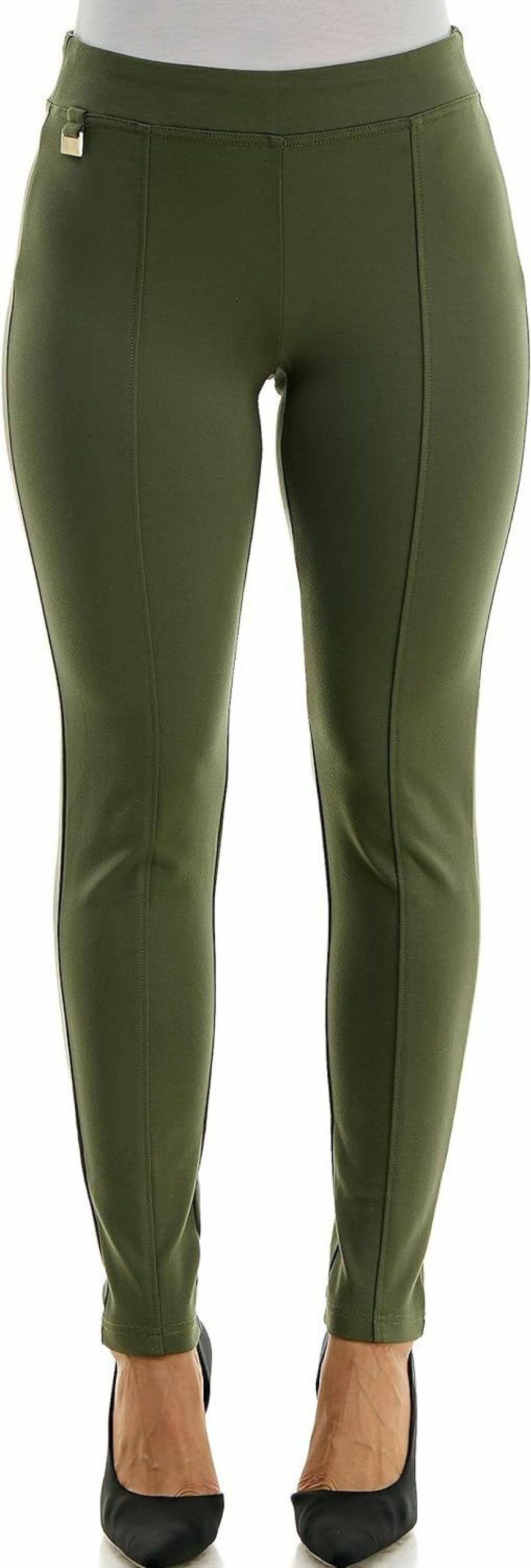 New Zac & Rachel Zac & Rachel Women'S Pull On Ankle Pant With Metal Tab