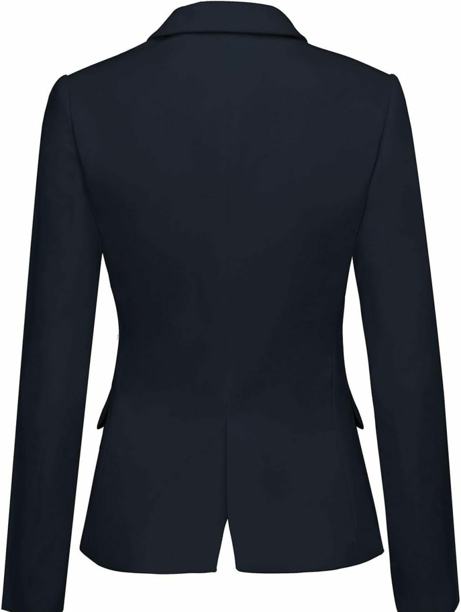 Hot GRAPENT Grapent Women'S Business Casual Pockets Work Office Blazer Back Slit Jacket Suit