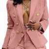 Best Halfword Womens Denim Jacket Casual Office Blazers Draped Open Front Cardigans Jacket Work Suit