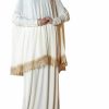 Wholesale Generic Women'S Prayer Dress 2 Pieces Lycra Solid Color Plus Long Sleeve | One-Size | Hijab Abaya Suit (Off-White)