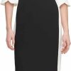 Hot DKNY Dkny Women'S Sheath With 3/4 Chiffon Sleeve Dress