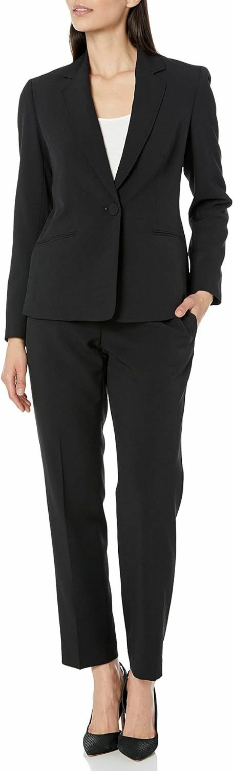 Clearance Le Suit Women'S Plus Size Jacket/Pant Suit 50041009-169