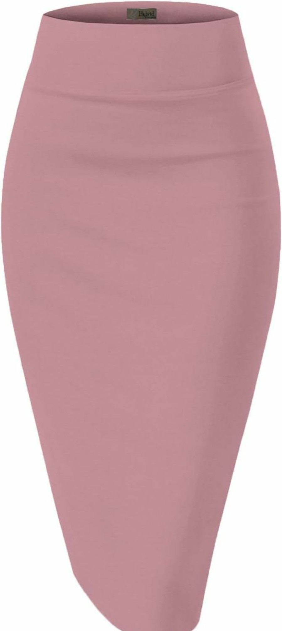 Hot Hybrid & Company Hybrid & Company Women Premium Nylon Ponte Stretch Office Pencil Skirt High Waist Made In The Usa Below Knee