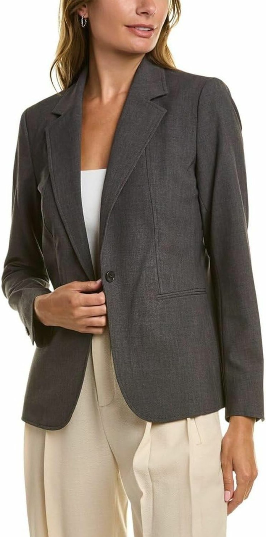 Hot Anne Klein Anne Klein Women'S Notch Collar One Button Blazer