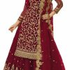 Clearance shopNstyle Indian/Pakistani Style Party Wear Embroidered Salwar Kameez Sharara Suit Ready To Wear