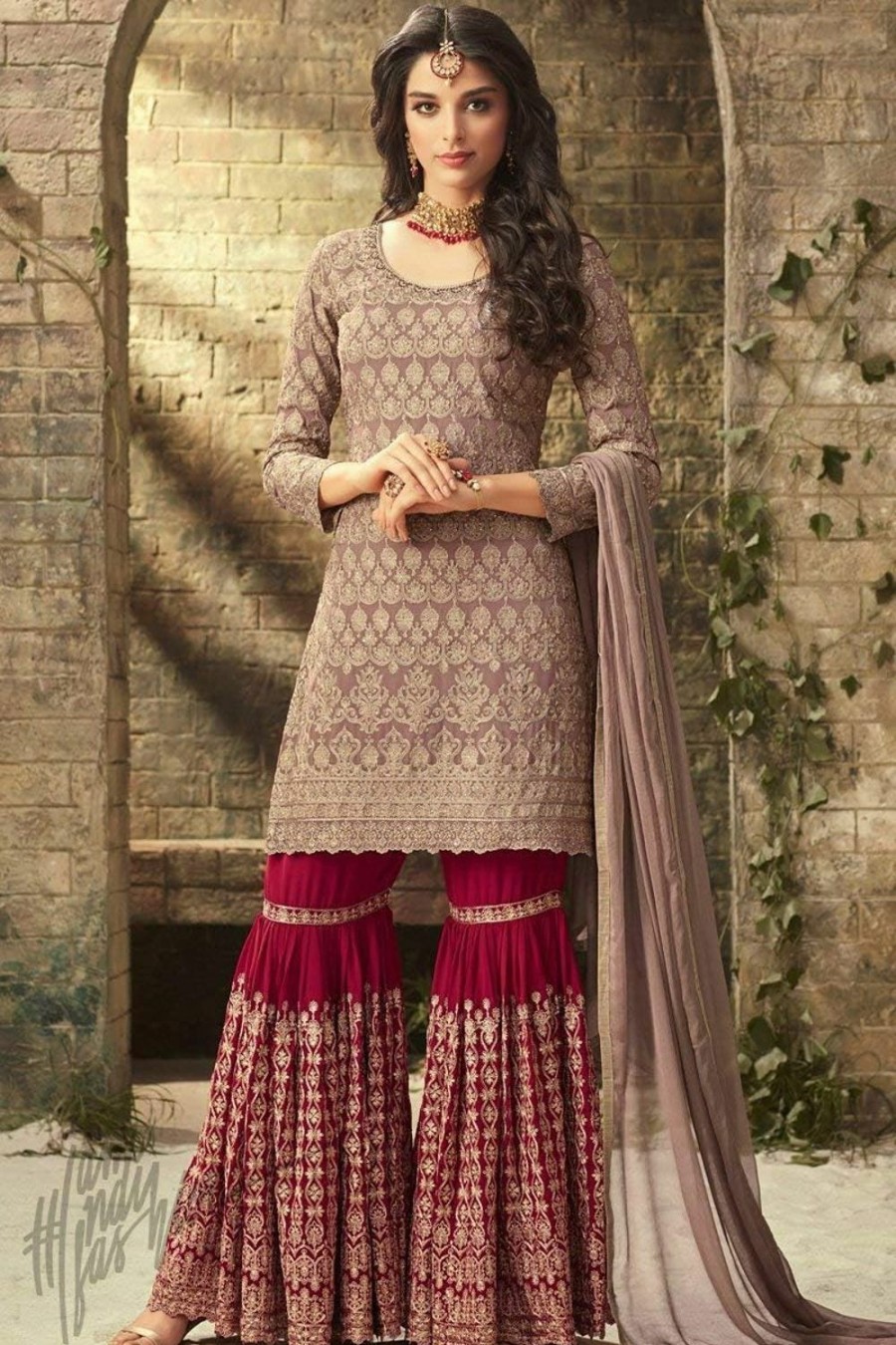 Wholesale Ziya Women'S Collection Indian Pakistani Sharara Palazo Suitfor Women Mohini