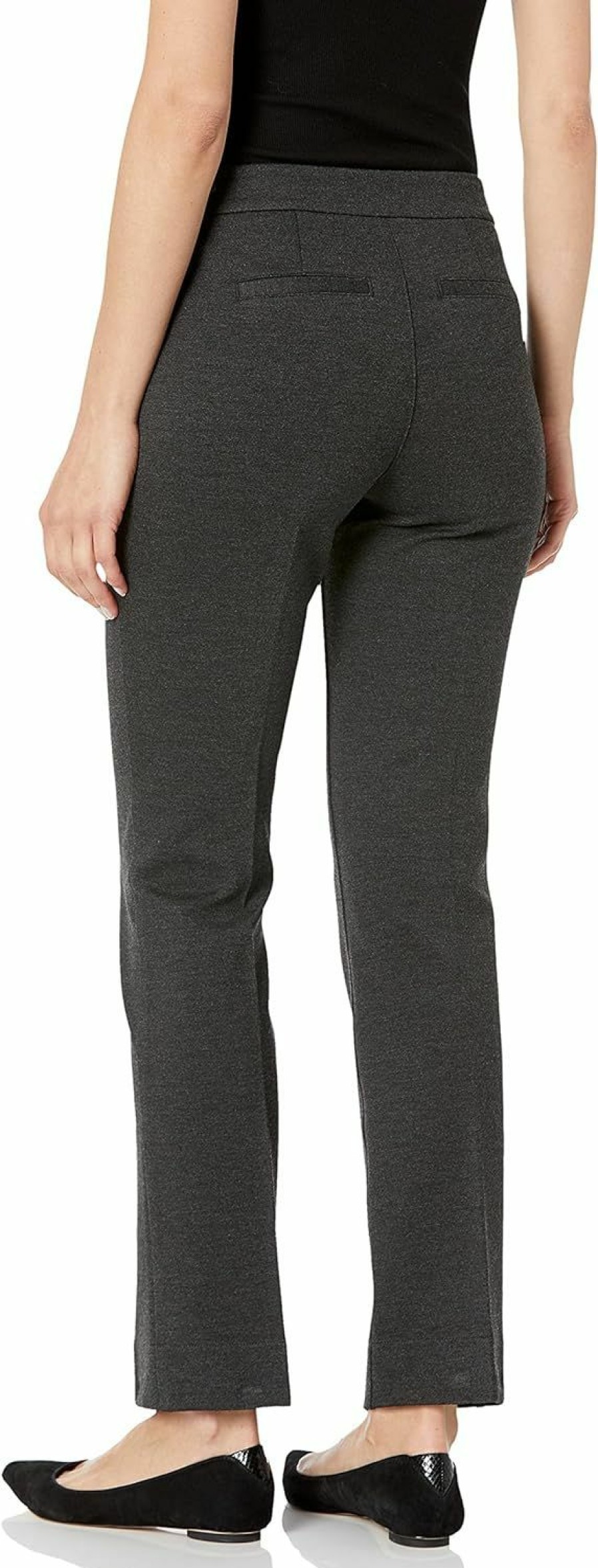 Clearance NYDJ Nydj Women'S Petite Ponte Trouser Pant, Charcoal Heather, 16P