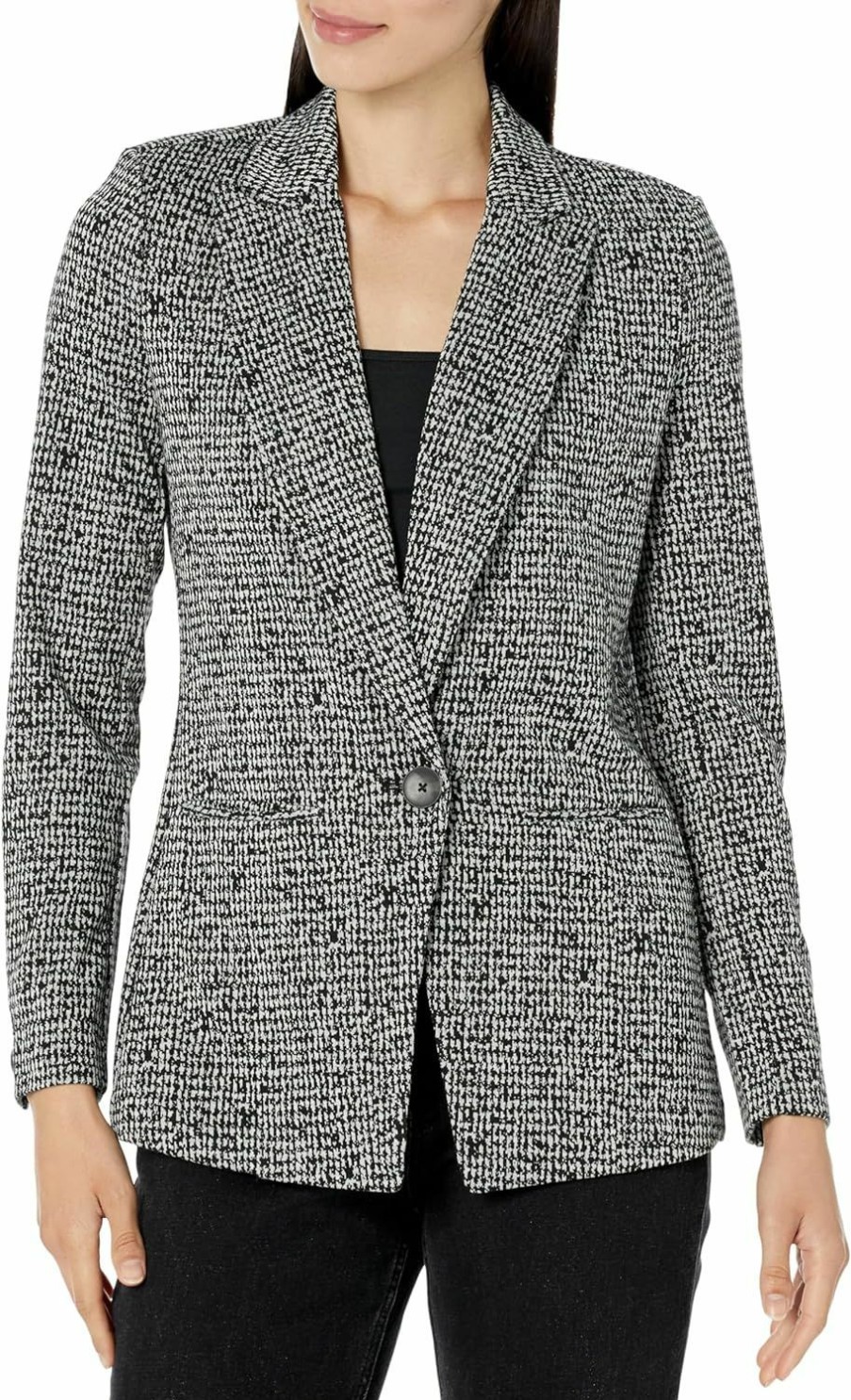 Clearance NIC+ZOE Nic+Zoe Women'S Petite Etched Tweed Knit Blazer