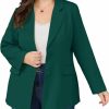 New Hanna Nikole Hanna Nikole Women'S Plus Size Blazer Jacket Long Sleeve Open Front Button Down Work Office Blazer With Pockets