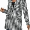 New Floerns Floerns Women'S Casual Work Office Open Front Striped Blazer