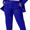 New IyMoo Women'S Two Piece Outfits Blazer Jacket And Pants Pockets Business Casual Suit Sets