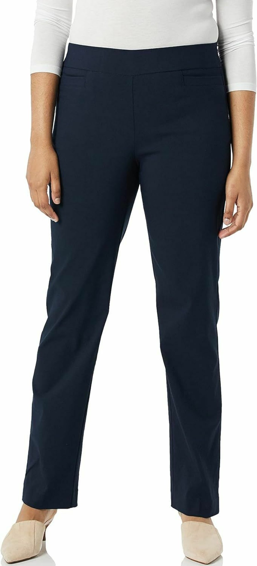 Wholesale Briggs New York Briggs New York Women'S Super Stretch Millennium Welt Pocket Pull On Career Pant (Average & Short Length)