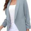 Hot BOFETA Bofeta Women'S Blazer Open Front Cardigan 3/4 Sleeve Fitted Jacket Casual Office Cropped Blazer