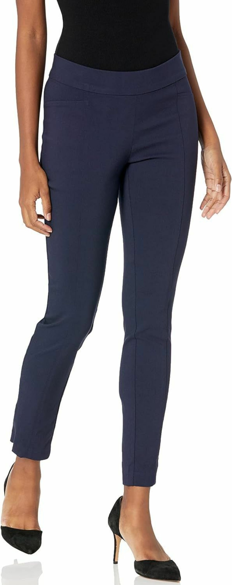 Clearance Rafaella Rafaella Women'S Solid Supreme Stretch Pant With Pull-On Waistband