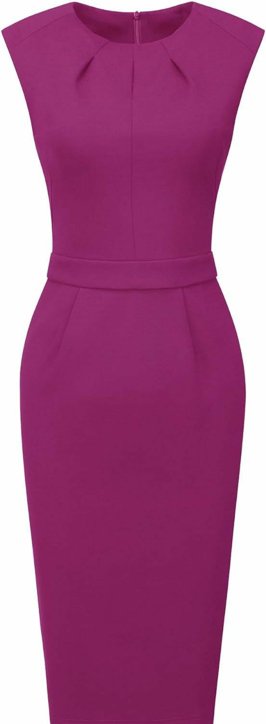 Best Hobemty Women'S 2024 Sheath Dress Knee Length Sleeveless Work Pencil Dresses