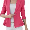 Wholesale DIACACY Diacacy Womens Button Down Open Front Blazer Long Sleeve Jacket Solid Color Plus Size Coat Blazer