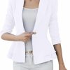 Wholesale FLITAY Flitay Womens Long Sleeve Solid Color Blazer Open Front Work Loose Blazer Jacket