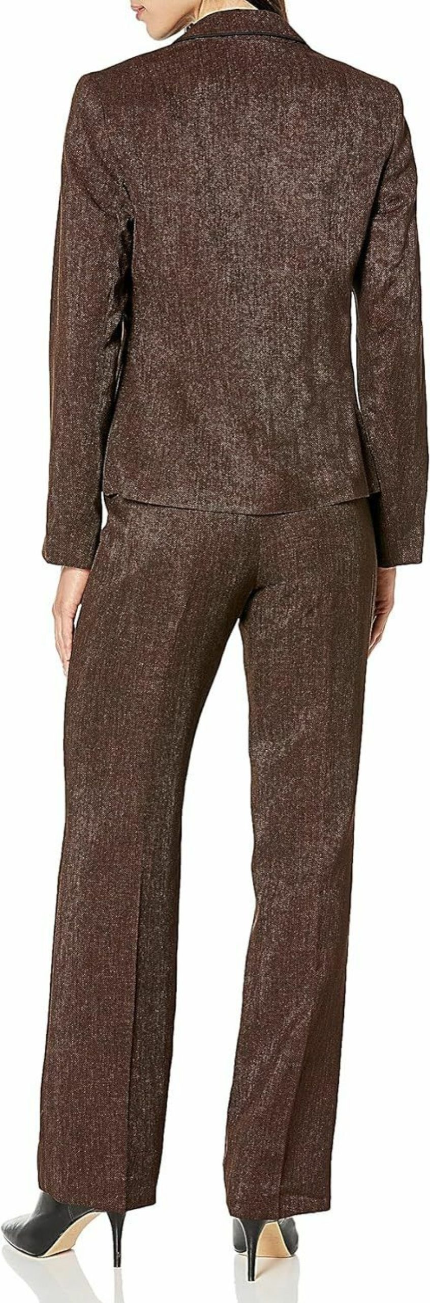 Hot Le Suit Women'S 2 Button Framed Jacket/Pant Suit