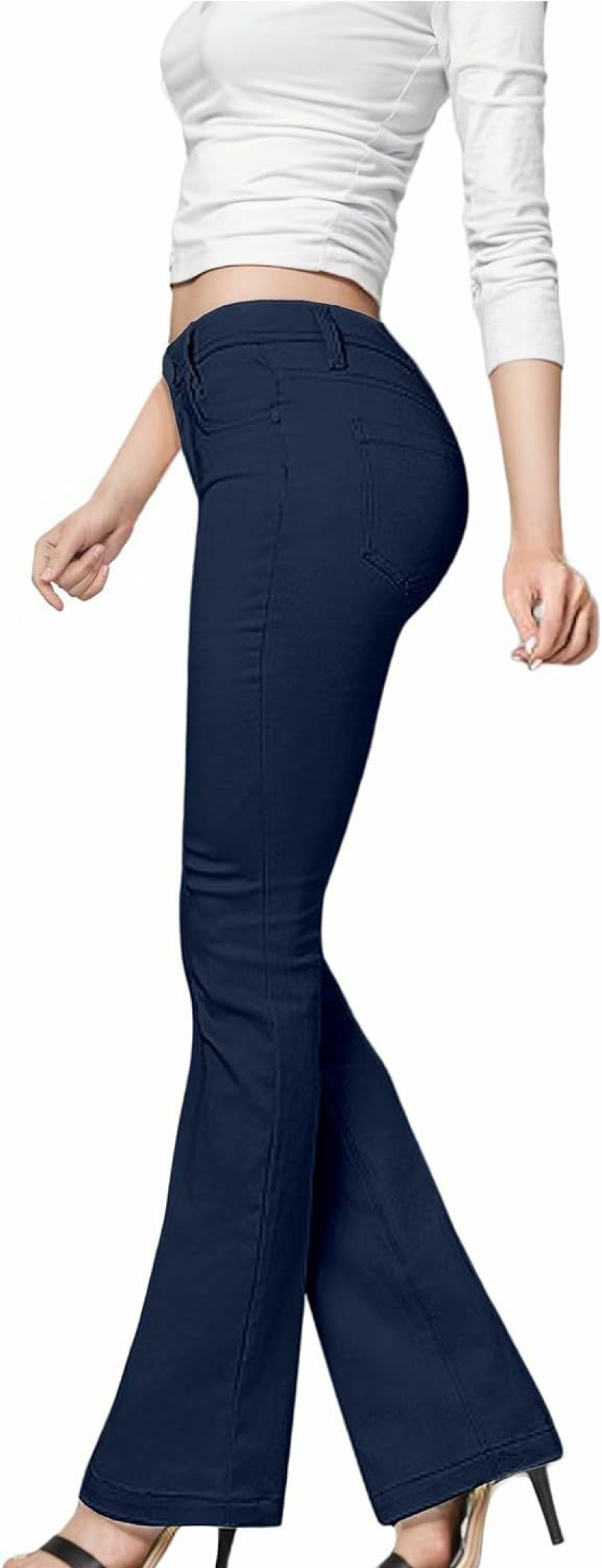 Wholesale Hybrid & Company Hybrid & Company Womens Hyper Ultra Stretch Comfy Boot Cut Leg Flare Work Casual Pants