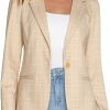 New Liverpool Liverpool Women'S Fitted Blazer Glen Plaid Printed Ponte