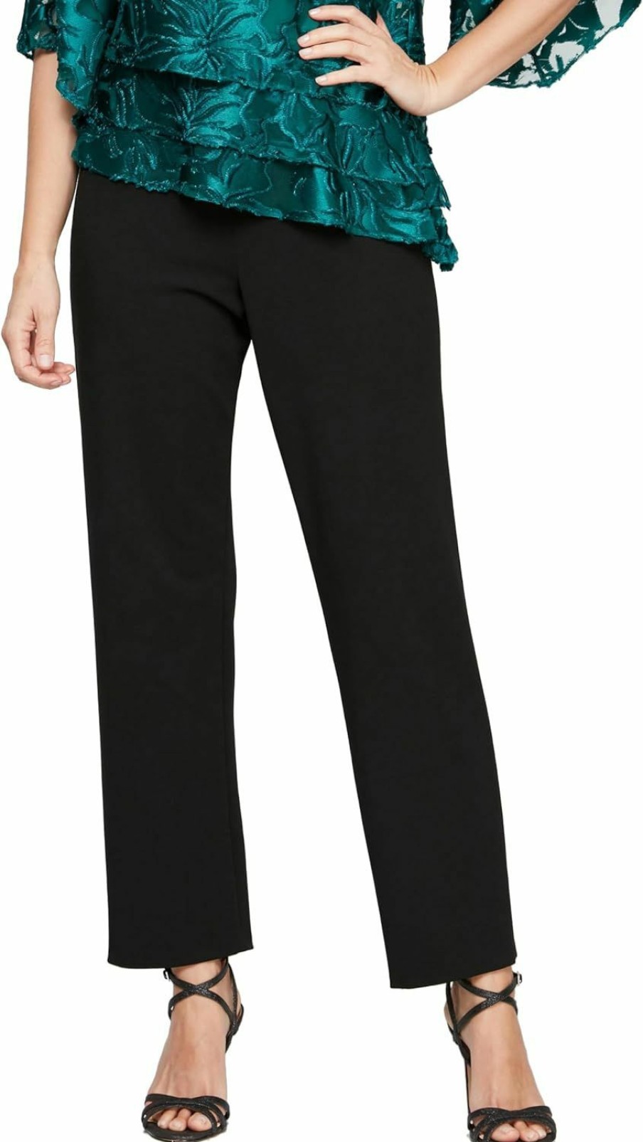 Hot Alex Evenings Alex Evenings Women'S Cropped Slim Leg Dress Pant (Regular And Petite)