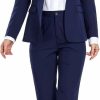 Online Joqmia Women'S Suiting 2 Piece Lady Formal Solid Jacket Outfit Business Office One Button Blazer Pant Slim Fit Suit Set For Work