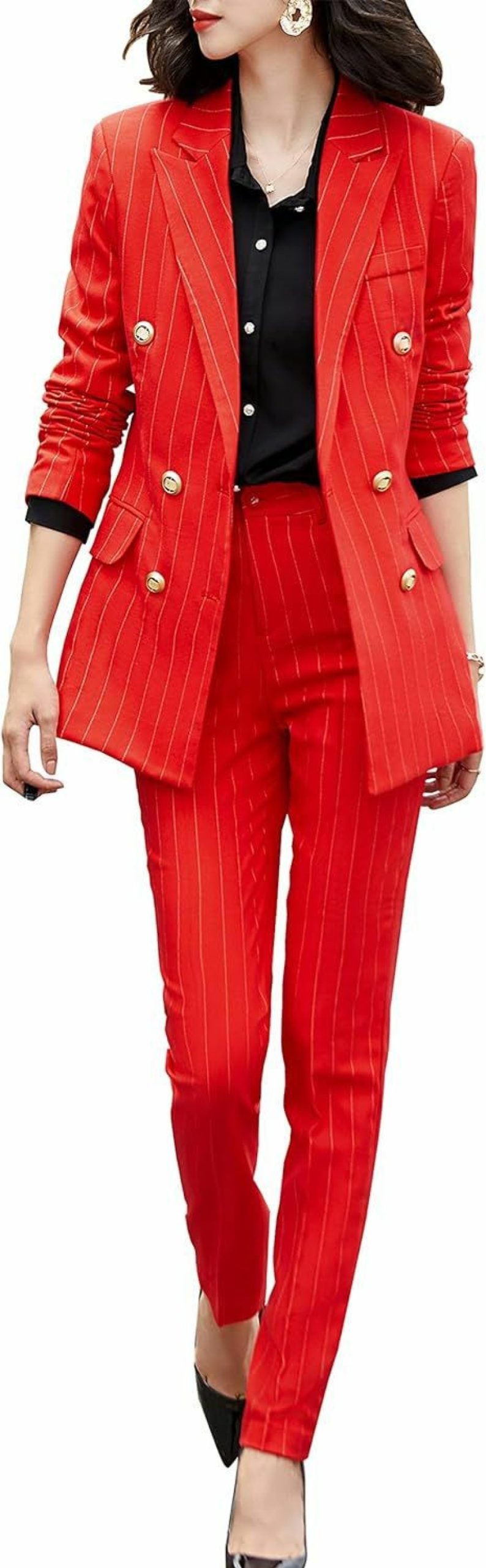 Wholesale SUSIELADY Womens Business Work Suit Set Blazer Pants For Office Lady Suit Set Slim Fit Blazer Pant