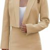 Wholesale RAISECOM Women'S Lapel Collar Long Sleeve Blazer And Split High Waisted Mini Skirt Suit Set