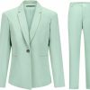 Hot YUNCLOS Yunclos Women'S 2 Piece Office Lady Business Suit Set Slim Fit Blazer Pant