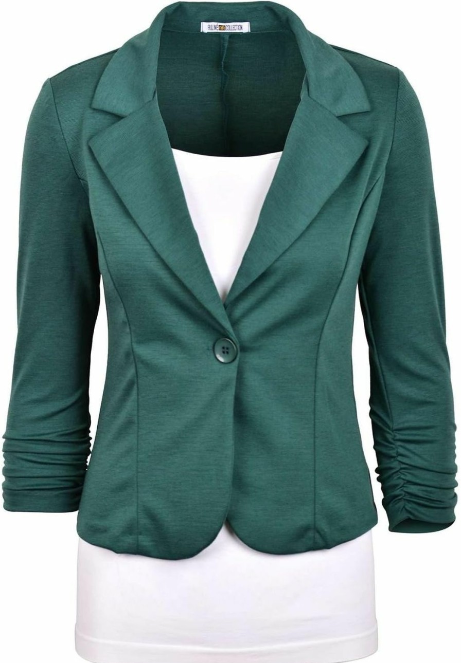 Wholesale Auline Collection Auline Collection Women'S Casual Work Solid Color Knit Blazer