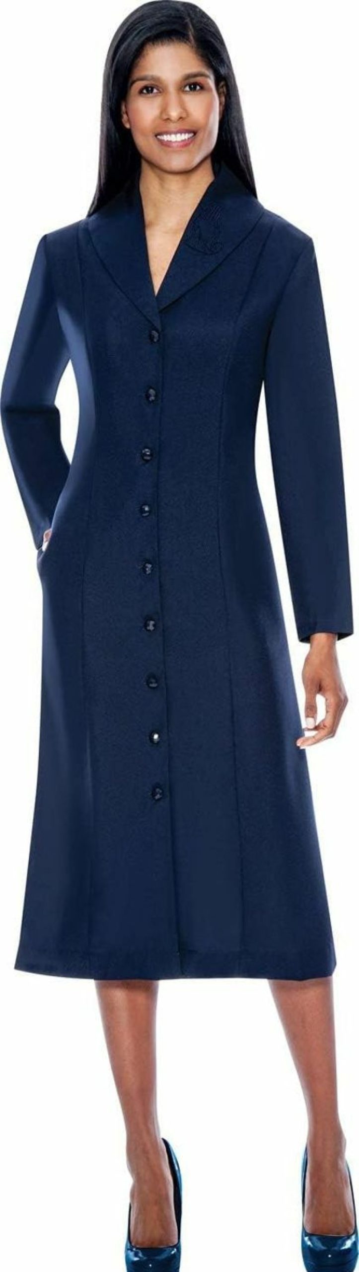 New GMI - Group Button Front Clergy Dresses For Women - Elegant Church Dress & Uniform, Clergy Robes Women Choir Robe G11674