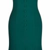 New MUXXN Muxxn Women'S 1950S Retro Dress Vintage Short Sleeve Button Down Mermaid Bodycon Midi Casual Work Cocktail Dresses