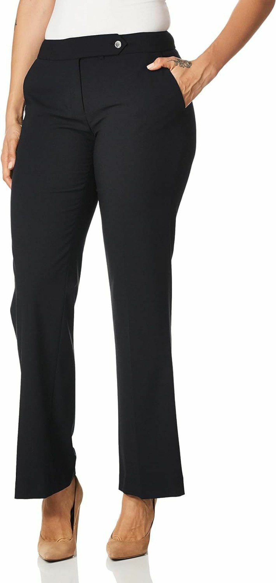 New Calvin Klein Calvin Klein Straight-Leg Classic Business Casual Pants For Women