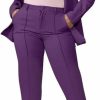 Online Kafiloe Women Open Front Long Sleeve Blazer And Pants Set Sexy Bodycon Business Pants Suit Formal 2 Piece Outfits