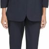 New Calvin Klein Calvin Klein Women'S Ruched Sleeves Two Front Bottom Pockets Blazer