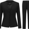 Wholesale YUNCLOS Yunclos Women'S Elegant Business 2 Piece Office Lady Suit Set Work Blazer Pant