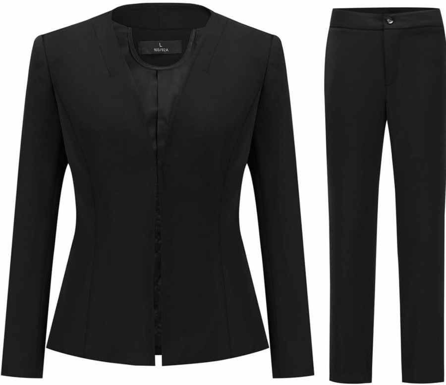 Wholesale YUNCLOS Yunclos Women'S Elegant Business 2 Piece Office Lady Suit Set Work Blazer Pant