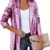 Best SEMATOMALA Sematomala Women'S Sequin Shiny Open Front Blazer Evening Party Sparkly Long Sleeve Slim Cardigan Coat