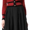 New GOELIA Classic Business Casual Outfits For Women Long Sleeve V Neck Knit Cardigan Sweater And Black Skirt 2 Piece Set